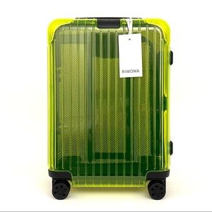 RIMOWA Essential Cabin Carry-On Suitcase Neon Fluorescent Lime - Limited Edition